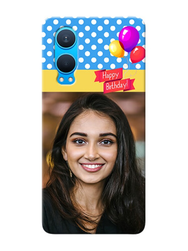 Custom OnePlus Nord CE 4 Lite 5G custom mobile back covers: Happy Birthday Design