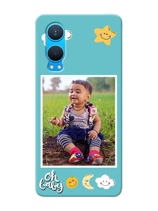 Custom OnePlus Nord CE 4 Lite 5G Personalised Phone Cases: Smiley Kids Stars Design