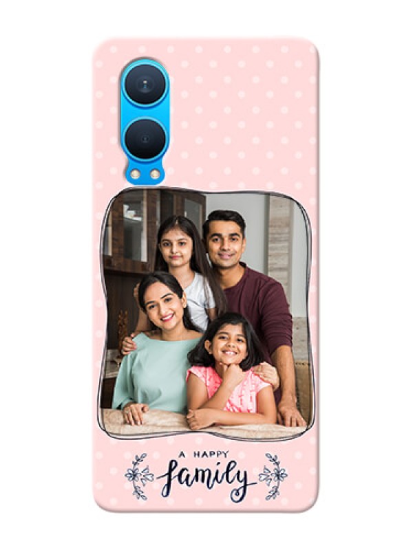 Custom OnePlus Nord CE 4 Lite 5G Personalized Phone Cases: Family with Dots Design
