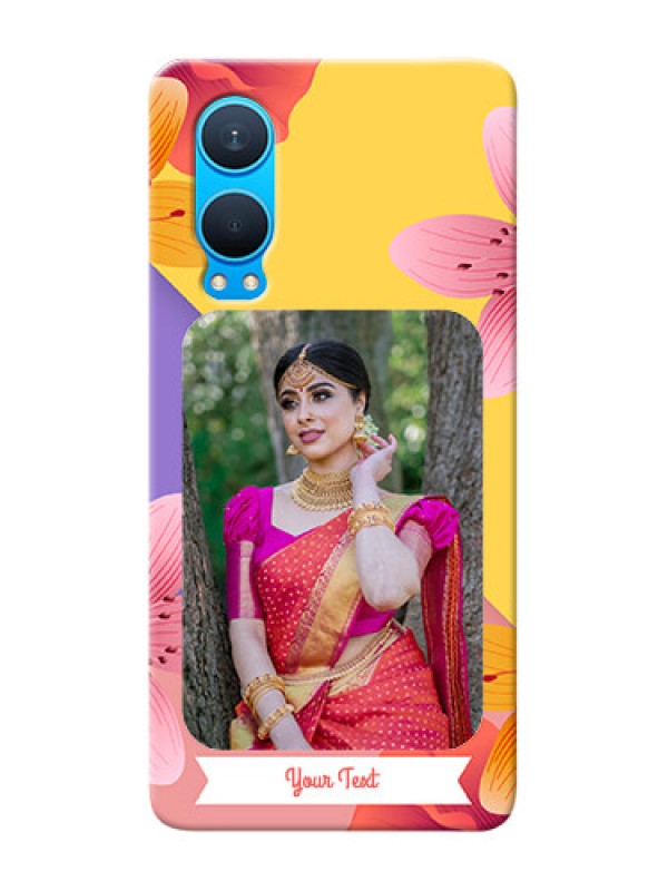 Custom OnePlus Nord CE 4 Lite 5G Mobile Covers: 3 Image With Vintage Floral Design