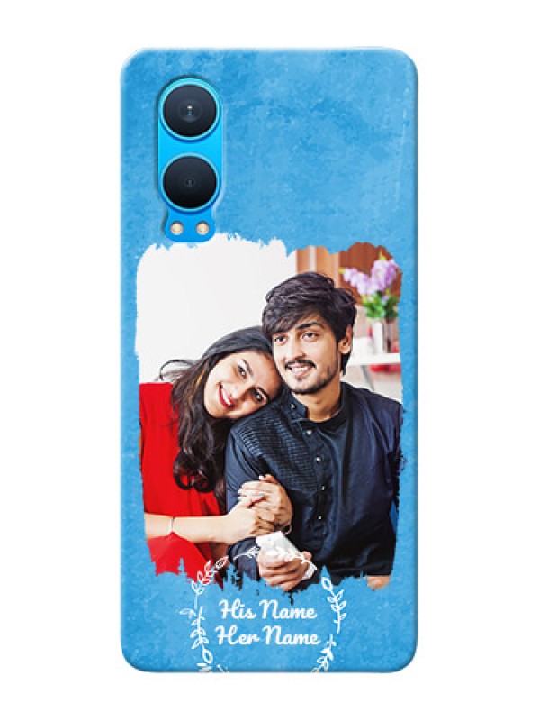 Custom OnePlus Nord CE 4 Lite 5G custom mobile cases: Blue Color Vintage Design