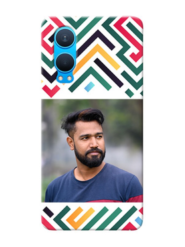 Custom OnePlus Nord CE 4 Lite 5G Personalized Phone Case with Colorful Maze Pattern Design