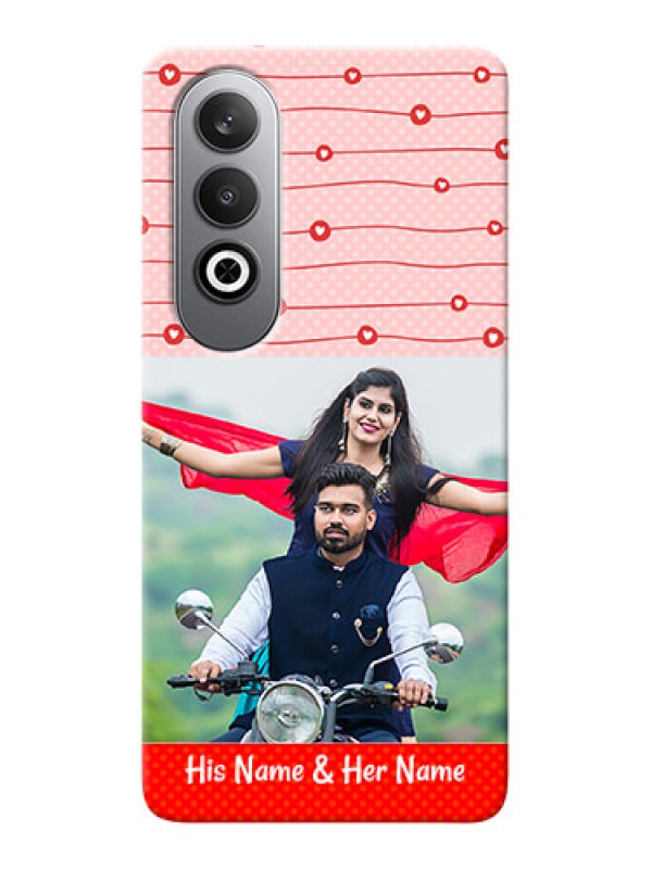 Custom OnePlus Nord CE 4 Custom Phone Cases: Red Pattern Case Design