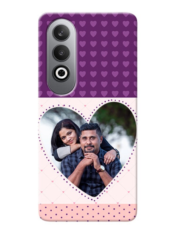 Custom OnePlus Nord CE 4 Mobile Back Covers: Violet Love Dots Design