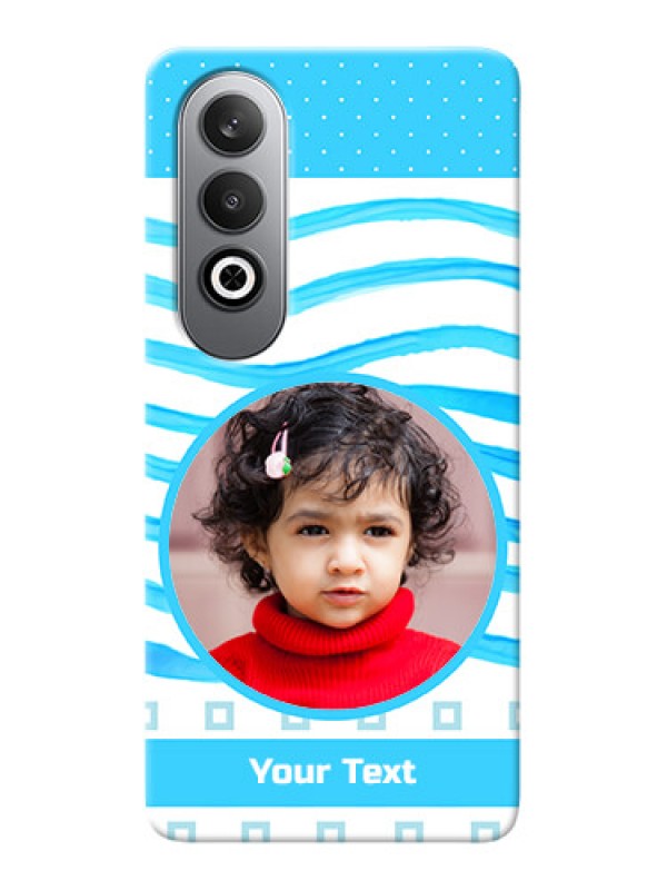 Custom OnePlus Nord CE 4 phone back covers: Simple Blue Case Design