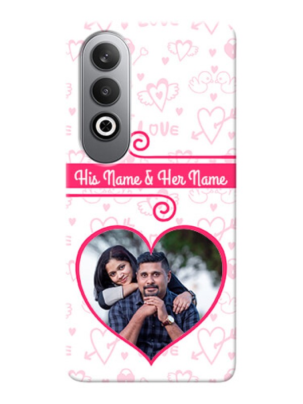 Custom OnePlus Nord CE 4 Personalized Phone Cases: Heart Shape Love Design