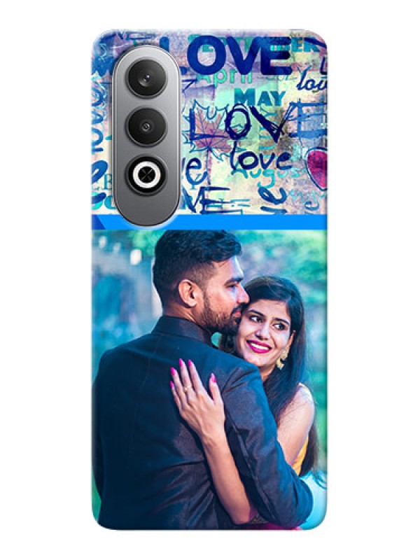 Custom OnePlus Nord CE 4 Mobile Covers Online: Colorful Love Design