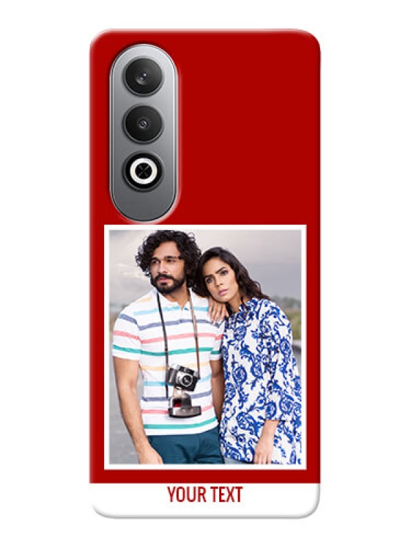 Custom OnePlus Nord CE 4 mobile phone covers: Simple Red Color Design