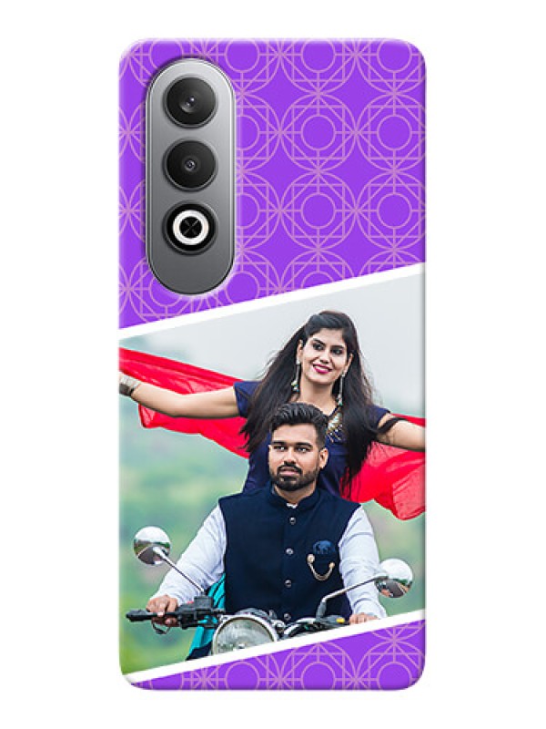 Custom OnePlus Nord CE 4 mobile back covers online: violet Pattern Design
