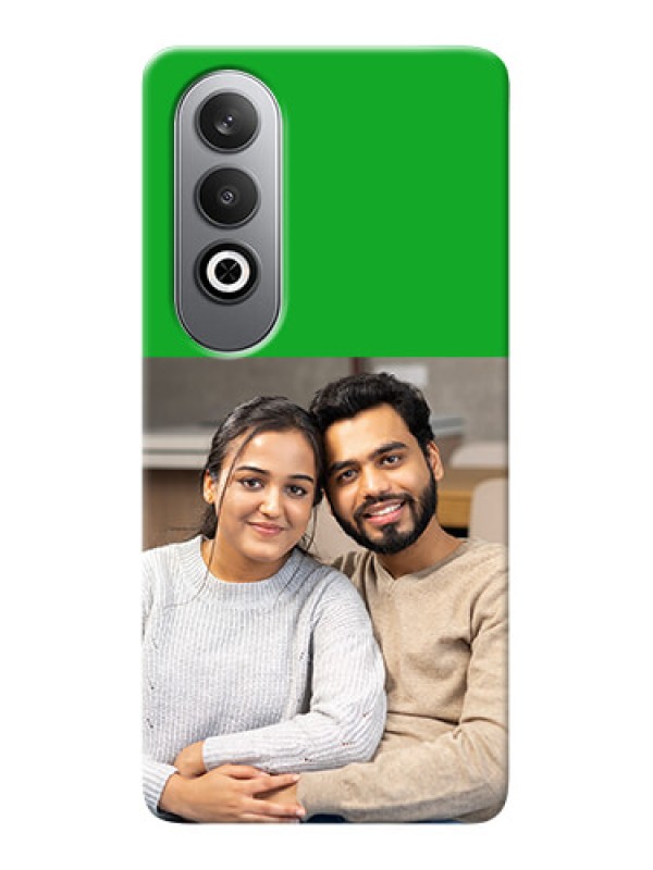 Custom OnePlus Nord CE 4 Personalised mobile covers: Green Pattern Design