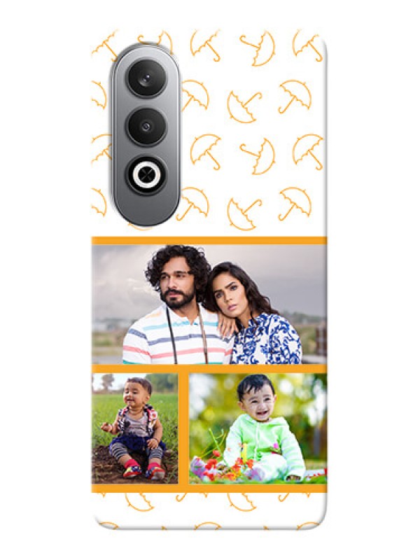 Custom OnePlus Nord CE 4 Personalised Phone Cases: Yellow Pattern Design