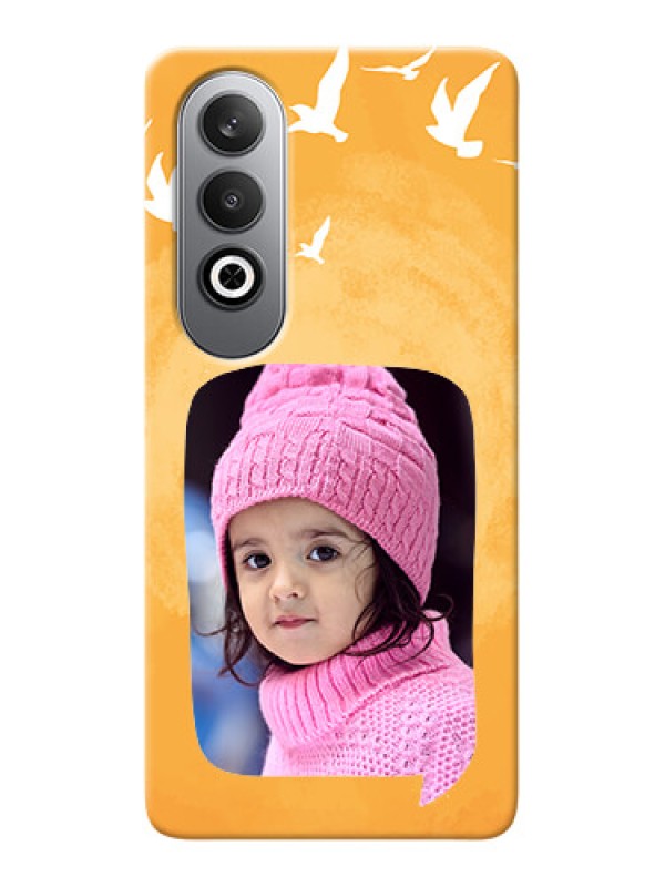 Custom OnePlus Nord CE 4 Phone Covers: Water Color Design with Bird Icons