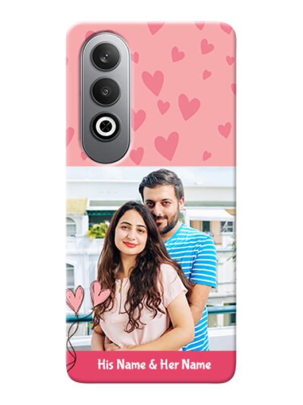 Custom OnePlus Nord CE 4 phone back covers: Love Design Peach Color