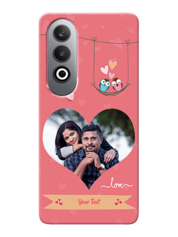 Custom OnePlus Nord CE 4 custom phone covers: Peach Color Love Design