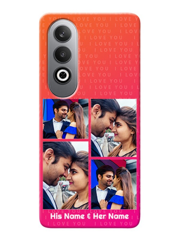 Custom OnePlus Nord CE 4 custom back covers: I Love You Pink Design