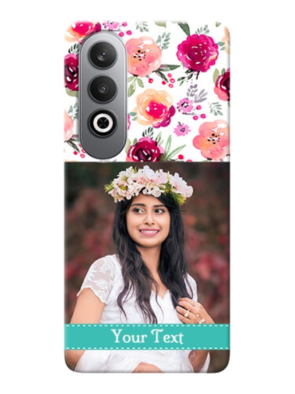 Custom OnePlus Nord CE 4 Personalized Mobile Cases: Watercolor Floral Design