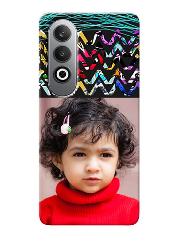 Custom OnePlus Nord CE 4 personalized phone covers: Neon Abstract Design