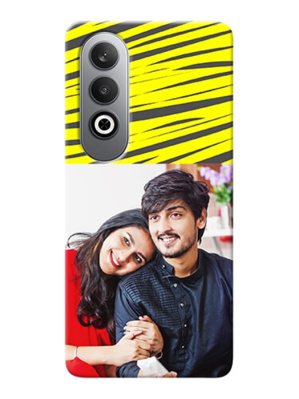 Custom OnePlus Nord CE 4 Personalised mobile covers: Yellow Abstract Design