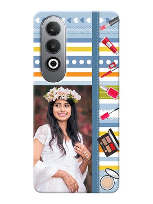Custom OnePlus Nord CE 4 Personalized Mobile Cases: Makeup Icons Design