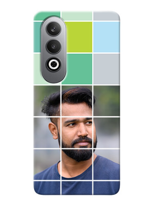 Custom OnePlus Nord CE 4 personalised phone covers with white box pattern