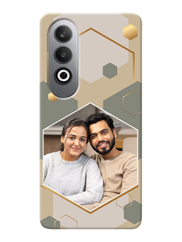 Custom OnePlus Nord CE 4 Photo Printing on Case with Stylish Hexagon Pattern Design