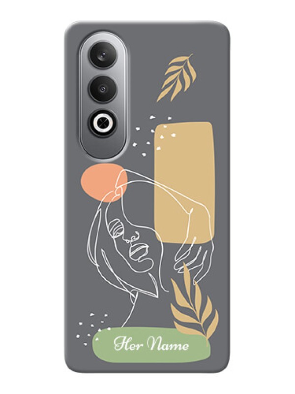 Custom OnePlus Nord CE 4 Custom Phone Case with Gazing Woman line art Design
