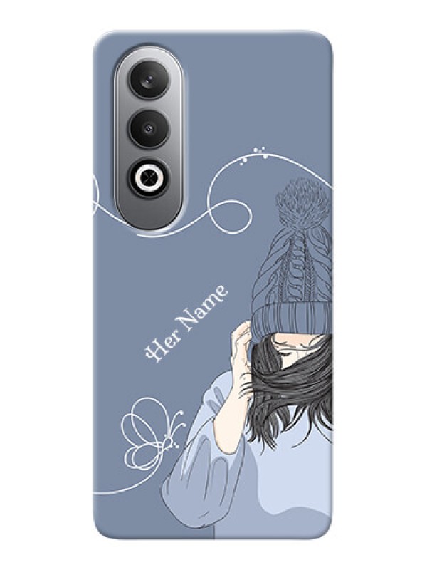 Custom OnePlus Nord CE 4 Custom Mobile Case with Girl in winter outfit Design