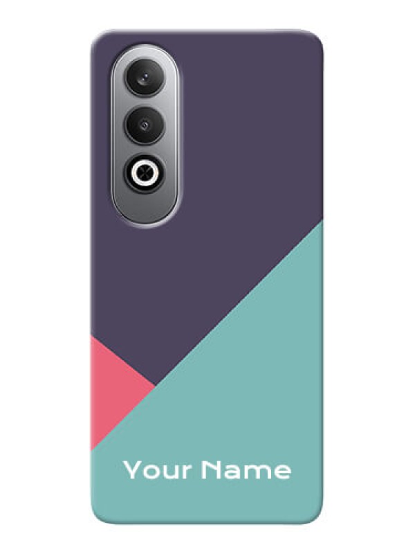 Custom OnePlus Nord CE 4 Custom Mobile Case with Tri Color abstract Design