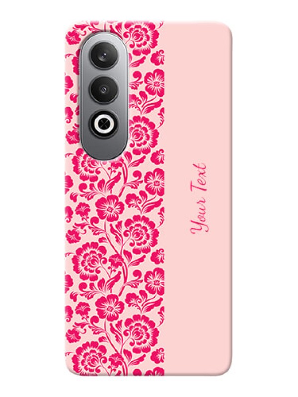 Custom OnePlus Nord CE 4 Custom Phone Case with Attractive Floral Pattern Design