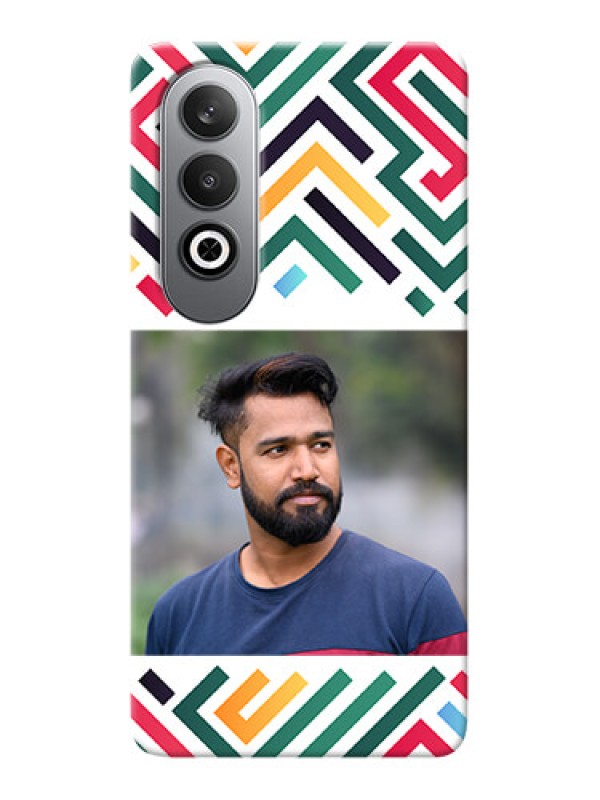 Custom OnePlus Nord CE 4 Personalized Phone Case with Colorful Maze Pattern Design