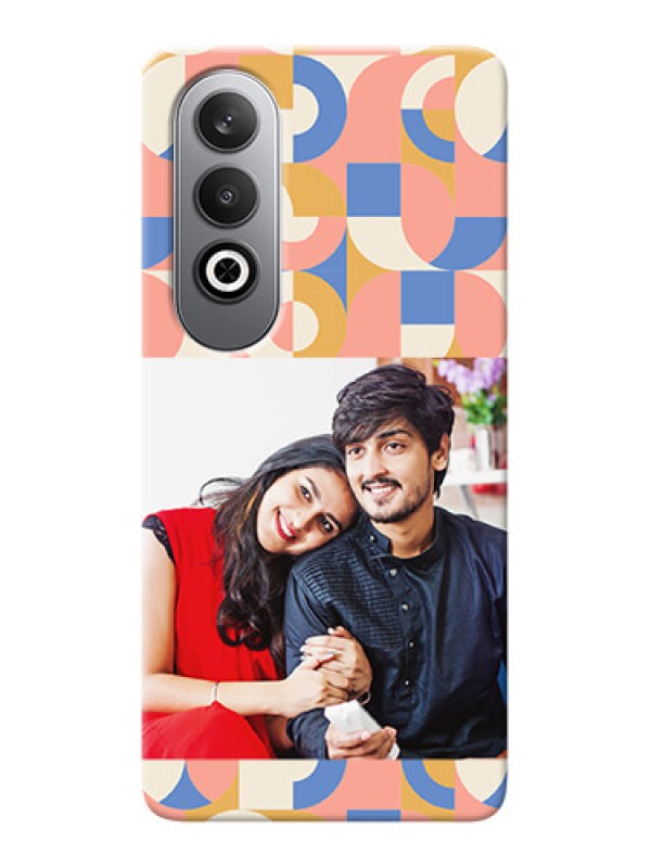 Custom OnePlus Nord CE 4 Photo Printing on Case with Semicircle Maze Pattern Design