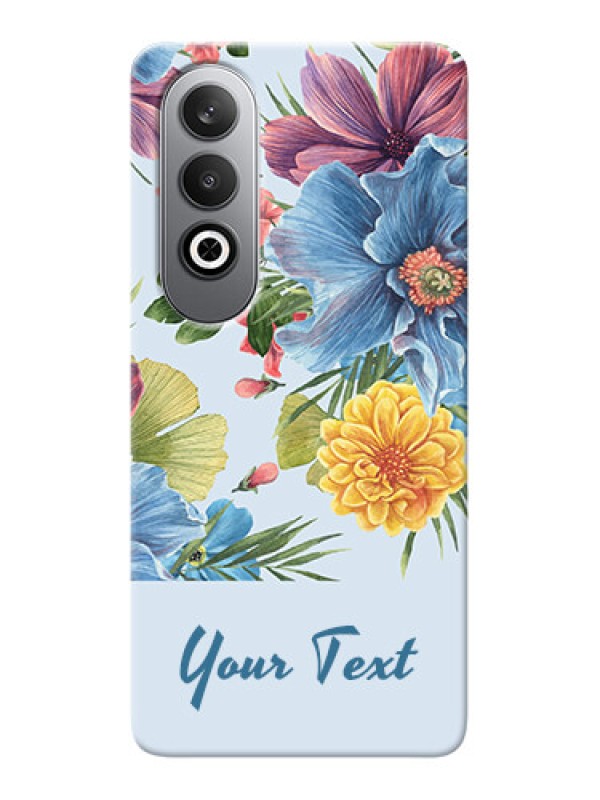 Custom OnePlus Nord CE 4 Custom Mobile Case with Stunning Watercolored Flowers Painting Design