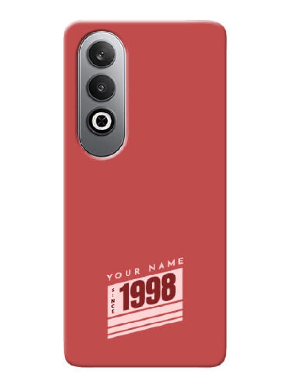 Custom OnePlus Nord CE 4 Custom Phone Case with Red custom year of birth Design