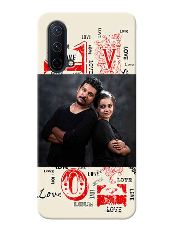Custom OnePlus Nord CE 5G mobile cases online: Trendy Love Design Case