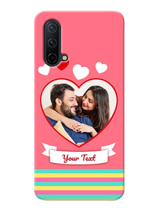 Custom OnePlus Nord CE 5G Personalised mobile covers: Love Doodle Design