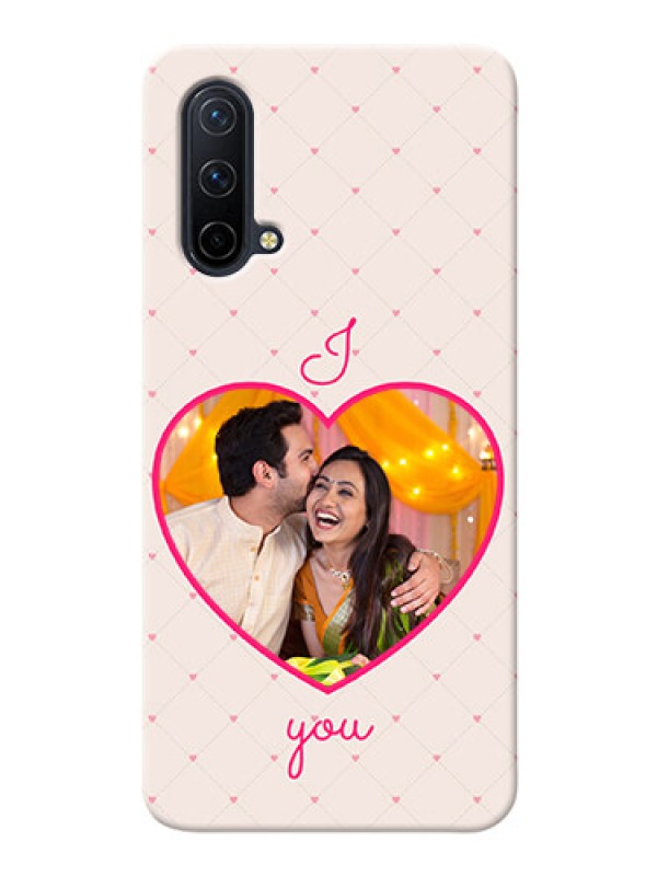 Custom OnePlus Nord CE 5G Personalized Mobile Covers: Heart Shape Design