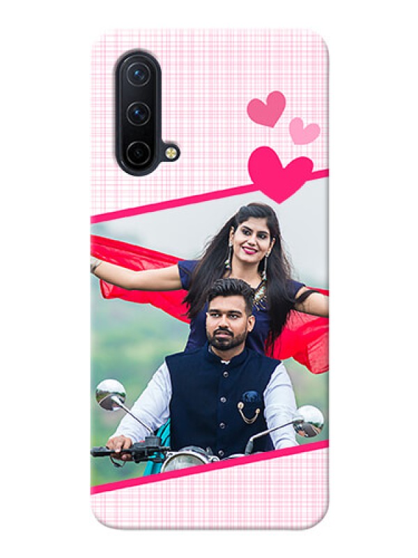 Custom OnePlus Nord CE 5G Personalised Phone Cases: Love Shape Heart Design