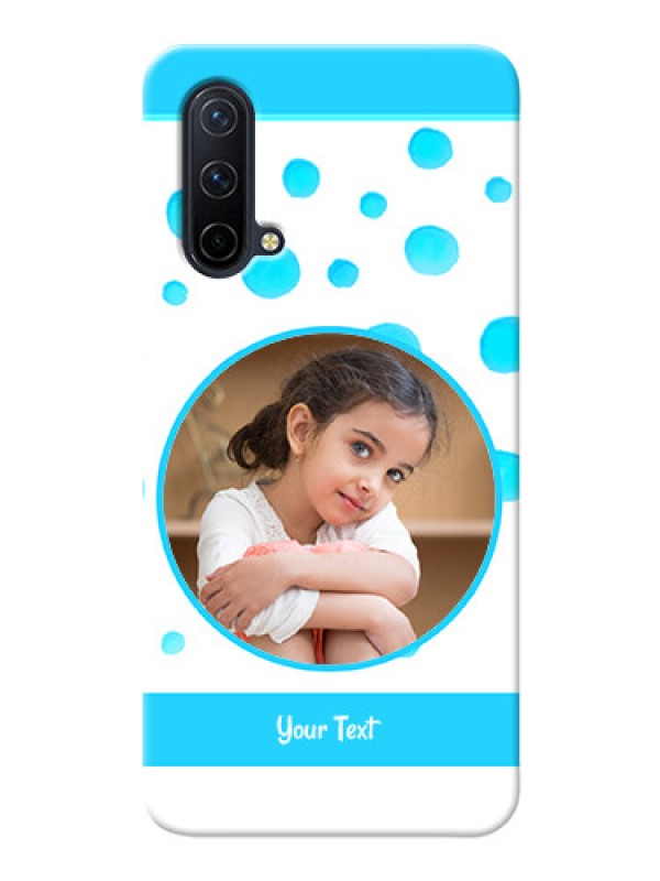 Custom OnePlus Nord CE 5G Custom Phone Covers: Blue Bubbles Pattern Design