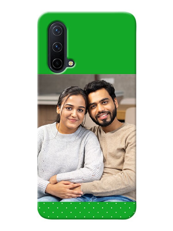 Custom OnePlus Nord CE 5G Personalised mobile covers: Green Pattern Design