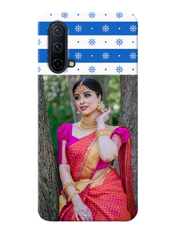 Custom OnePlus Nord CE 5G custom mobile covers: Snow Pattern Design
