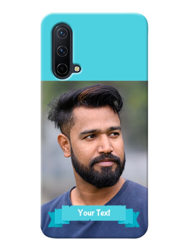 Custom OnePlus Nord CE 5G Personalized Mobile Covers: Simple Blue Color Design