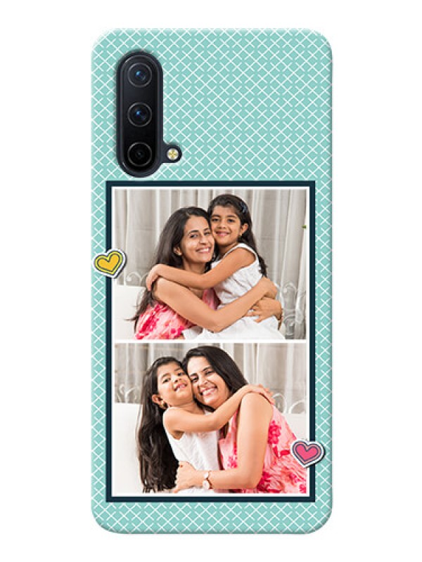 Custom OnePlus Nord CE 5G Custom Phone Cases: 2 Image Holder with Pattern Design
