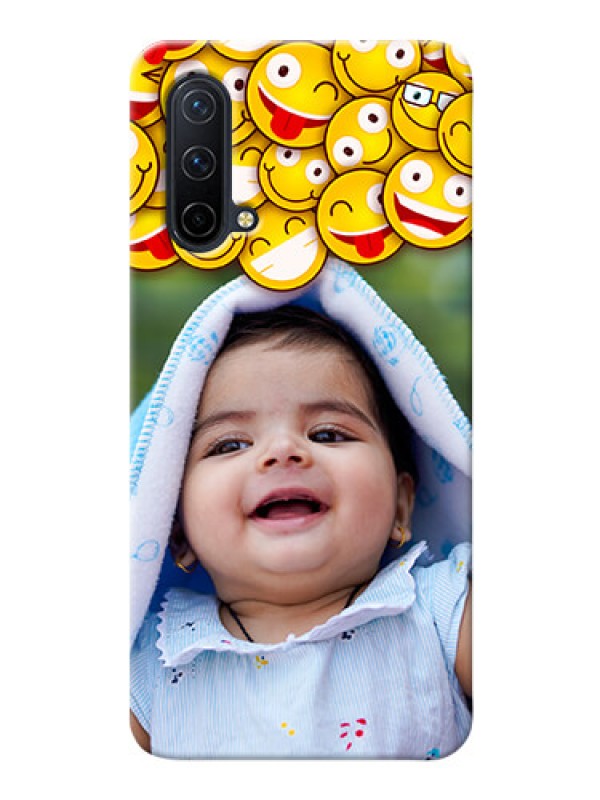 Custom OnePlus Nord CE 5G Custom Phone Cases with Smiley Emoji Design