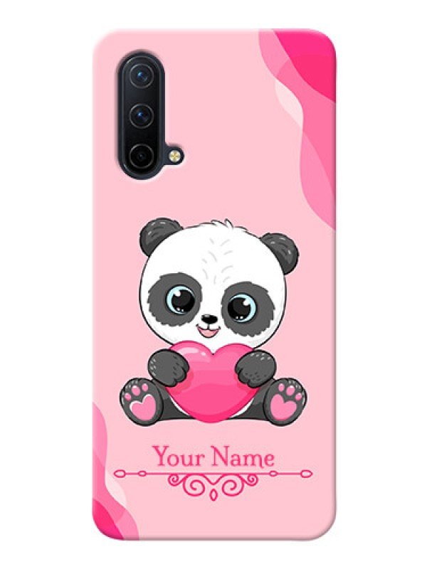 Custom OnePlus Nord Ce 5G Mobile Back Covers: Cute Panda Design