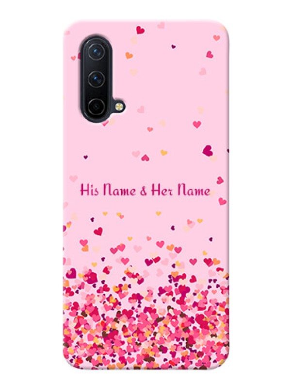 Custom OnePlus Nord Ce 5G Phone Back Covers: Floating Hearts Design