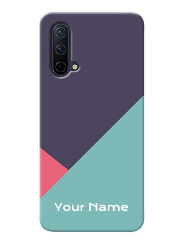 Custom OnePlus Nord Ce 5G Custom Phone Cases: Tri Color abstract Design