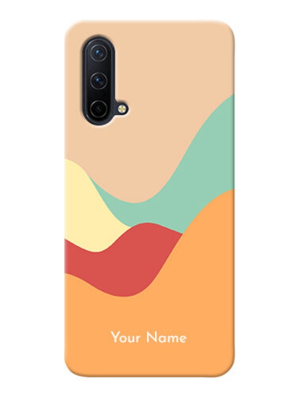 Custom OnePlus Nord Ce 5G Custom Mobile Case with Ocean Waves Multi-colour Design