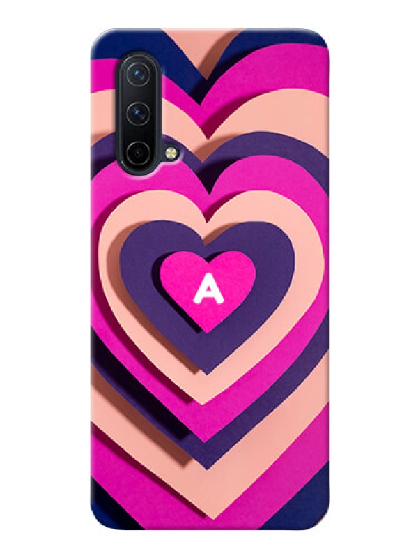 Custom OnePlus Nord Ce 5G Custom Mobile Case with Cute Heart Pattern Design