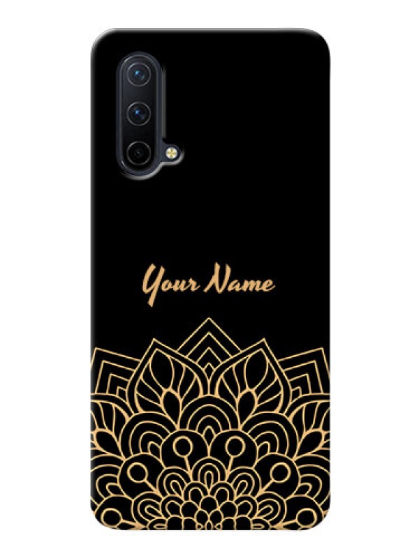 Custom OnePlus Nord Ce 5G Back Covers: Golden mandala Design