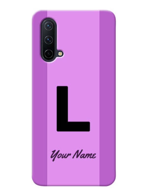 Custom OnePlus Nord Ce 5G Back Covers: Tri-color custom text Design